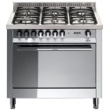 Aragaz Lofra Maxima MG96MF/CIS, 90x60 cm, gaz, 6 arzatoare, grill electric, timer, aprindere electronica, inox