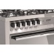 Aragaz Lofra Maxima MG96MF/CIS, 90x60 cm, gaz, 6 arzatoare, grill electric, timer, aprindere electronica, inox
