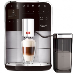Espressor automat Melitta Caffeo Barista T, Sistem Cappuccino, Autocuratare, 15 Bar, 1.8 l, Argintiu