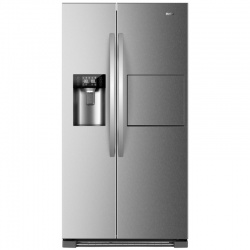 Combina frigorifica Side by Side Haier HRF-630AM7, 555 l, No Frost, clasa A++, Inox