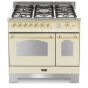 Aragaz Lofra RBI66MFT/CI, 60x60 cm, gaz, 4 arzatoare, grill, aprindere electronica, timer, crem