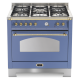 Aragaz Lofra Dolcevita RLVG96MFT/CI, 90x60 cm, gaz, 5 arzatoare, grill, aprindere electronica, timer, albastru
