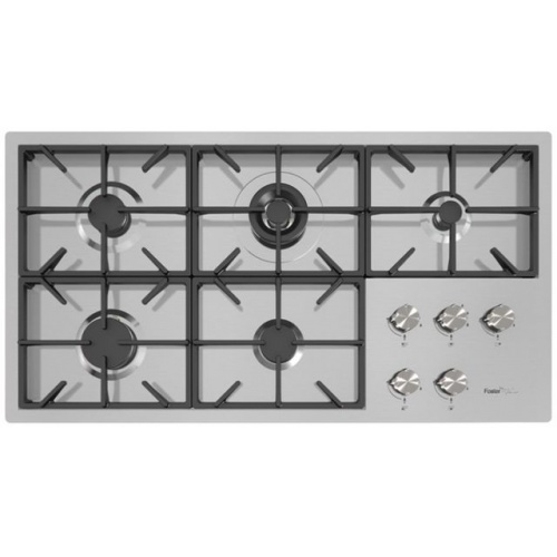 Aragaz Tecnogas P1X66M4VC, 60 cm, gaz, 4 arzatoare, grill, otel inoxidabil