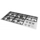 Aragaz Tecnogas P1X66M4VC, 60 cm, gaz, 4 arzatoare, grill, otel inoxidabil