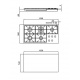 Plita incorporabila Foster Milano 7648000, instalare Q4, gaz, 108cm, 5 arzatoare, aprindere electrica, siguranta gaz, inox