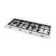 Plita incorporabila Foster Milano 7650000, instalare Q4, gaz, 108cm, 4 arzatoare, aprindere electrica, siguranta gaz, inox