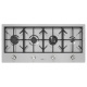 Plita incorporabila Foster Milano 7650000, instalare Q4, gaz, 108cm, 4 arzatoare, aprindere electrica, siguranta gaz, inox