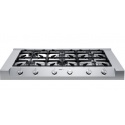 Plita incorporabila Foster Milano Rangetop 3166000, gaz, 120cm, 6 arzatoare, aprindere electrica, siguranta gaz, inox
