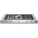 Plita incorporabila Foster Milano Rangetop 3167000, gaz, 120cm, 5 arzatoare, aprindere electrica, siguranta gaz, inox