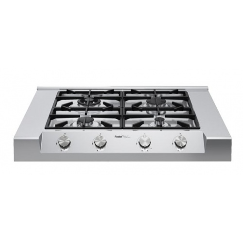 Plita incorporabila Foster Milano Rangetop 3162000, gaz, 90cm, 4 arzatoare, aprindere electrica, siguranta gaz, inox