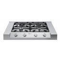 Plita incorporabila Foster Milano Rangetop 3162000, gaz, 90cm, 4 arzatoare, aprindere electrica, siguranta gaz, inox
