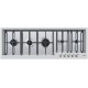 Plita incorporabila Foster GK 7628032, instalare SF gaz, 129.4cm, 5 arzatoare, aprindere electrica, siguranta gaz, inox