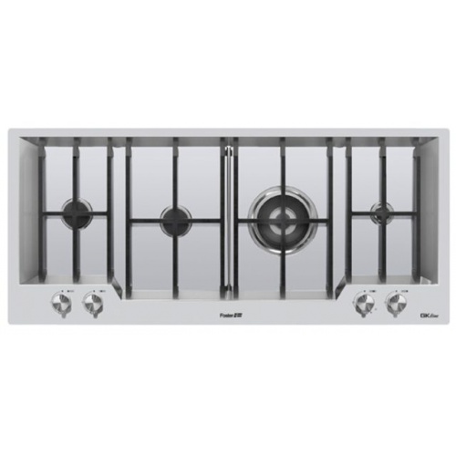 Plita incorporabila Foster GK 7626032, instalare SF, gaz, 105 cm, 4 arzatoare, aprindere electrica, siguranta gaz, inox