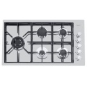 Aragaz Tecnogas P1X66M4VC, 60 cm, gaz, 4 arzatoare, grill, otel inoxidabil