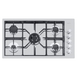 Plita incorporabila Foster S4000 7270032, instalare Q4, gaz, 92 cm, 5 arzatoare, aprindere electrica, siguranta gaz, inox