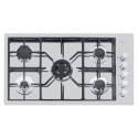 Plita incorporabila Foster S4000 7270032, instalare Q4, gaz, 92 cm, 5 arzatoare, aprindere electrica, siguranta gaz, inox