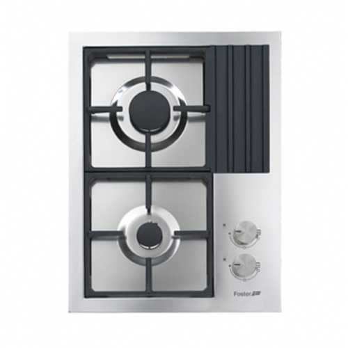 Aragaz Tecnogas P1X66M4VC, 60 cm, gaz, 4 arzatoare, grill, otel inoxidabil