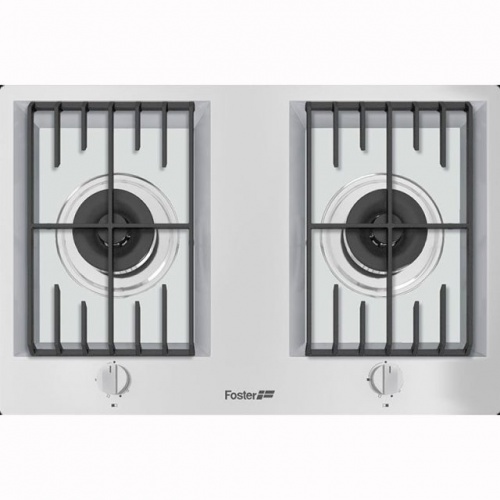 Plita incorporabila Foster FL 7203032, instalare STD, gaz, 76cm , 2 arzatoare, aprindere electrica, siguranta gaz, inox