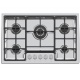 Plita incorporabila Foster Marine 7058072, instalare SF, gaz, 80cm , 5 arzatoare, aprindere electrica, siguranta gaz, inox