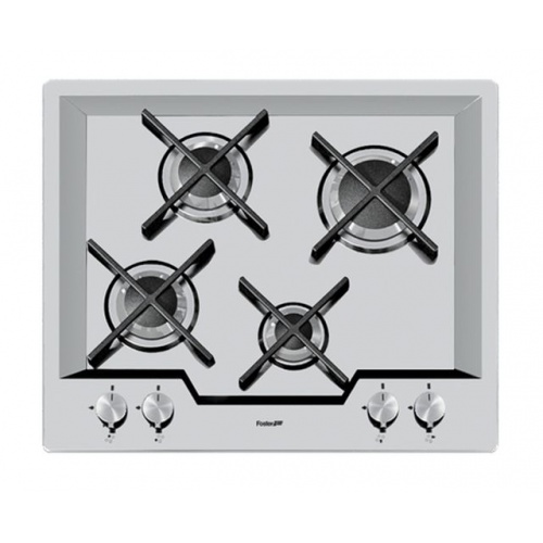 Aragaz Tecnogas P1X66M4VC, 60 cm, gaz, 4 arzatoare, grill, otel inoxidabil