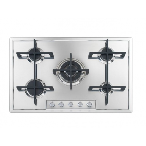 Aragaz Tecnogas P1X66M4VC, 60 cm, gaz, 4 arzatoare, grill, otel inoxidabil