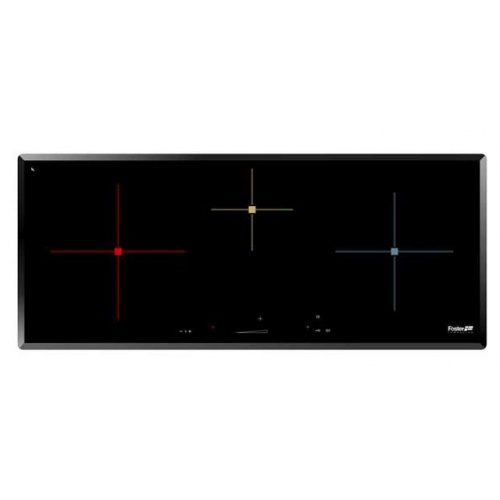 Plita incorporabila Foster S4000 7330241, instalare SF/FT, inductie, 84cm, 3 zone de gatit, booster, sticla neagra