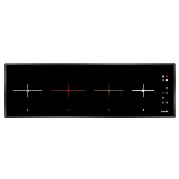 Plita incorporabila Foster S4000 7334240, instalare SF/FT, inductie, 110cm, 4 zone de gatit, booster, sticla neagra