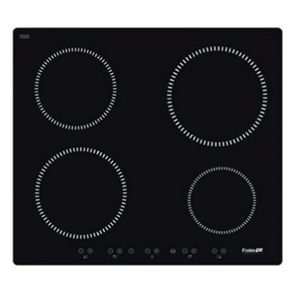 Plita incorporabila Foster S1000 7370300, instalare Q4/FT, inductie, 58cm, 4 zone de gatit, booster, sticla neagra