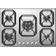 Plita incorporabila Lofra Nettuno HLS9C0, 90 cm, plita gaz, 5 arzatoare,sistem siguranta Stop-Gaz,inox