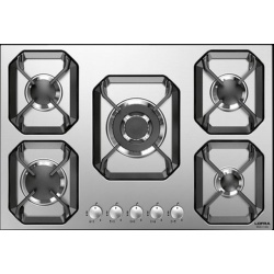 Aragaz Tecnogas P1X66M4VC, 60 cm, gaz, 4 arzatoare, grill, otel inoxidabil