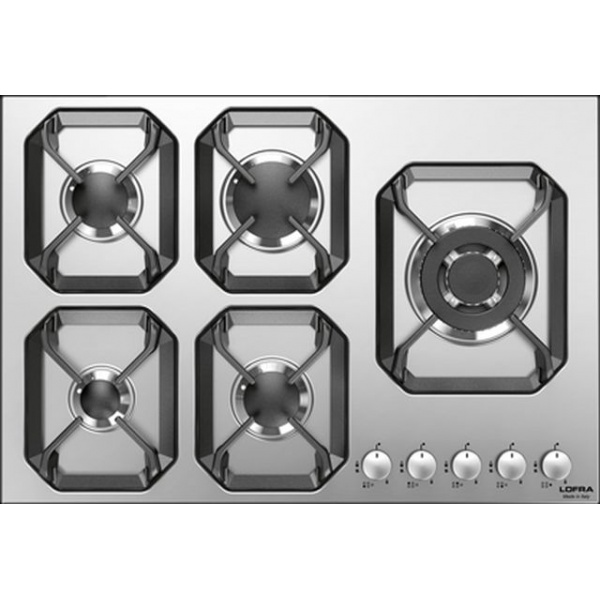 Aragaz Tecnogas P1X66M4VC, 60 cm, gaz, 4 arzatoare, grill, otel inoxidabil