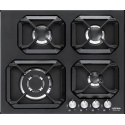 Plita incorporabila Lofra Urano HLNM6G0, 60 cm, plita gaz, 4 arzatoare,sistem siguranta Stop-Gaz,negru mat