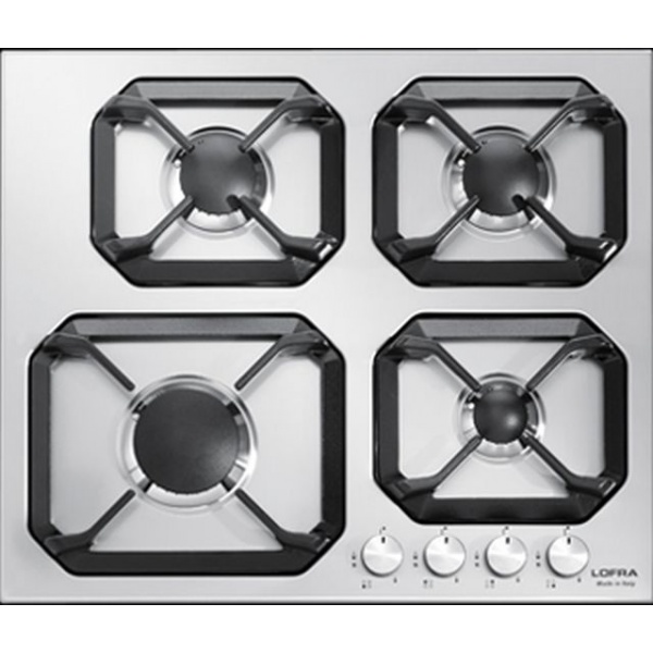 Plita incorporabila Lofra Urano HLS640, 60 cm, plita gaz, 4 arzatoare,sistem siguranta Stop-Gaz,inox