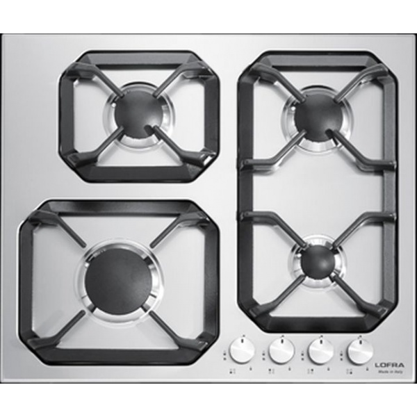 Plita incorporabila Lofra Urano HLS6M0, 60 cm, plita gaz, 4 arzatoare,sistem siguranta Stop-Gaz,inox