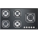Plita incorporabila Lofra Marte HGN950, 90 cm, plita gaz, 5 arzatoare,sistem siguranta Stop-Gaz,sticla neagra