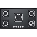 Plita incorporabila Lofra Marte HGN9E0, 90 cm, plita gaz, 5 arzatoare,sistem siguranta Stop-Gaz,sticla neagra