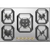 Plita incorporabila Lofra Dolcevita HRS7A0, 75 cm, plita gaz, 5 arzatoare,sistem siguranta Stop-Gaz, inox