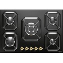 Plita incorporabila Lofra Dolcevita HRNM7A0, 75 cm, plita gaz, 5 arzatoare,sistem siguranta Stop-Gaz, negru mat