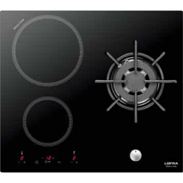 Aragaz Tecnogas P1X66M4VC, 60 cm, gaz, 4 arzatoare, grill, otel inoxidabil