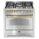 Aragaz Lofra Dolcevita RSG96GVGT/CI, 90x60 cm, gaz, 5 arzatoare, grill, aprindere electronica, timer, inox