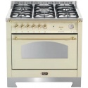 Aragaz Lofra RBI66MFT/CI, 60x60 cm, gaz, 4 arzatoare, grill, aprindere electronica, timer, crem