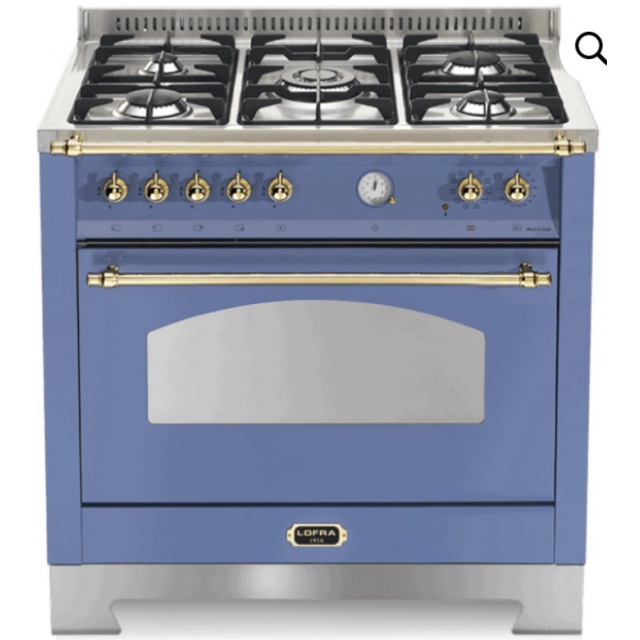 Aragaz Lofra Dolcevita RBIG96GVGT/CI, 90x60 cm, gaz, 5 arzatoare, grill, aprindere electronica, timer, crem