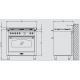 Aragaz Lofra RBI66MFT/CI, 60x60 cm, gaz, 4 arzatoare, grill, aprindere electronica, timer, crem