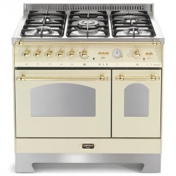 Aragaz Lofra RBI66MFT/CI, 60x60 cm, gaz, 4 arzatoare, grill, aprindere electronica, timer, crem