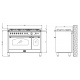 Aragaz Lofra Dolcevita RSD126MFT+E/2AEO, 120x60cm, 7 arzatoare, cuptor dublu electric, rotisor, grill , inox