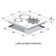 Aragaz Tecnogas P1X66M4VC, 60 cm, gaz, 4 arzatoare, grill, otel inoxidabil