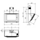 Hota design Baraldi Divina 01DIV090STB80, 90 cm, 800 m3/h, negru/otel inoxidabil