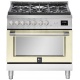 Aragaz Lofra ITALIA ABIG96WGVGT/AEO, gaz, 90X60cm, 5 arzatoare, cuptor gaz, grill, rotisor, timer, aprindere electronica, Crem