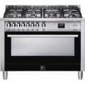 Aragaz Lofra Professional 120 PNMG126GVGT/2Ci 120X60cm, 7 arzatoare, cuptor gaz, rotisor - grill, ventilare dubla, timer, Negru