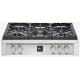 Aragaz Tecnogas P1X66M4VC, 60 cm, gaz, 4 arzatoare, grill, otel inoxidabil